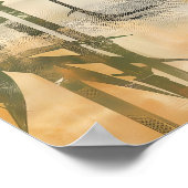 Japanse Kraanvogels & Bamboe Kunstprint Textured Poster (Hoek)