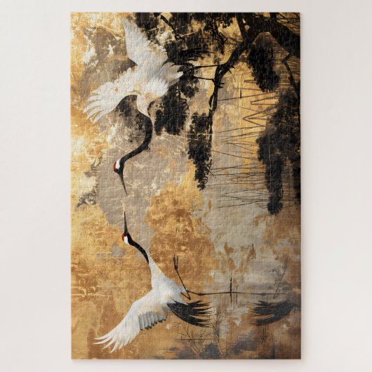 Japanse kraanvogels legpuzzel (Verticaal)