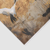 Japanse kraanvogels tissuepapier (Detail)