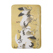 Japanse Kraanvogels Vintage Vogel Klassiek Badmat (Voorkant Verticaal)