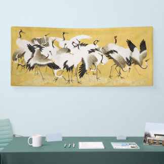 Japanse Kraanvogels Vintage Vogel Klassiek Spandoek