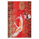 Japanse kraanzon Japanse sakurroodschilderij