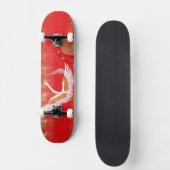 Japanse kraanzon Japanse sakurroodschilderij Persoonlijk Skateboard (Voorkant)