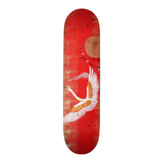 Japanse kraanzon Japanse sakurroodschilderij Persoonlijk Skateboard