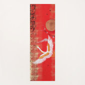 Japanse kraanzon Japanse sakurroodschilderij Yogamat (Voorkant)
