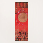 Japanse kraanzon Japanse sakurroodschilderij Yogamat (Achterkant)