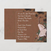  japanse kranen bruiloft uitnodiging kranen (Voorkant / Achterkant)