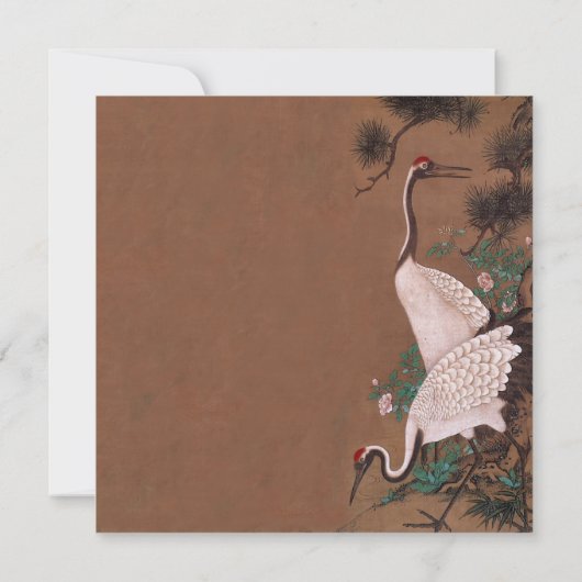  japanse kranen bruiloft uitnodiging kranen (Achterkant)