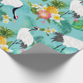 Japanse kranen cadeaupapier (Hoek)