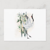 Japanse kranen en bamboe briefkaart (Voorkant)