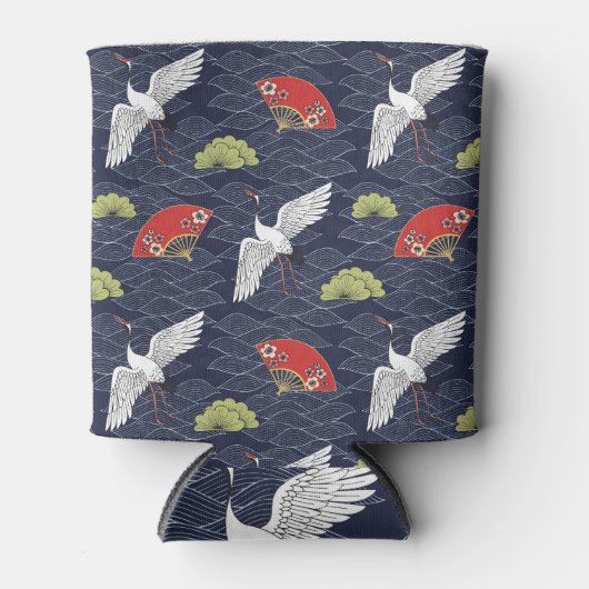 Japanse kranen en ventilatoren:  Patroon Blikjeskoeler (Voorkant)