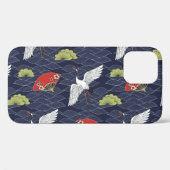 Japanse kranen en ventilatoren: Patroon Case-Mate iPhone Case (Achterkant (horizontaal))
