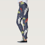 Japanse kranen en ventilatoren:  Patroon Leggings (Links)