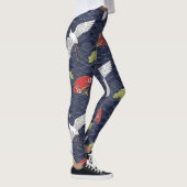 Japanse kranen en ventilatoren:  Patroon Leggings (Rechts)