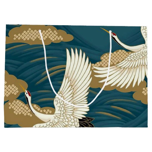 Japanse kranen groot cadeauzakje (Achterkant)