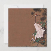 Japanse kranen huwelijksuitnodigingen Kaart (Achterkant)