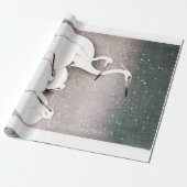 JAPANSE KRANEN IN SNEEUWPAPIER CADEAUPAPIER (Uitgerold)