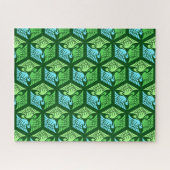 Japanse kranen, Jade Green en Light Blue Legpuzzel (Horizontaal)