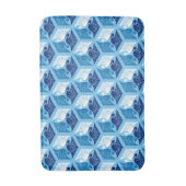 Japanse kranen, marine, wit en lichtblauw badmat (Voorkant Verticaal)