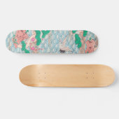 Japanse kranen op Waves  Pattern Persoonlijk Skateboard (Horizontaal)