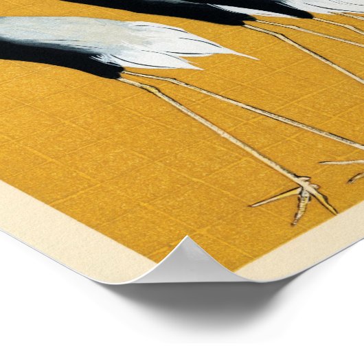 Japanse kranen poster (Hoek)