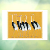 Japanse kranen raamsticker (Vel 3)