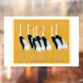 Japanse kranen raamsticker (Vel 2)