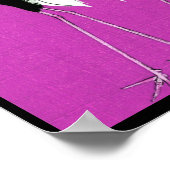 Japanse kranen (roze) poster (Hoek)