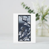 Japanse kranen schilderen c. 1832-33 briefkaart (Staand voorkant)