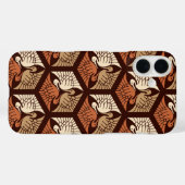Japanse kranen, tan, roest en chocolade bruin Case-Mate iPhone case (Achterkant (horizontaal))