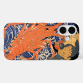 Japanse kreeft en vogel Ukiyo-e Case-Mate iPhone Case (Achterkant (horizontaal))