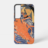 Japanse kreeft en vogel Ukiyo-e Samsung Galaxy Hoesje (Achterkant)