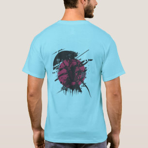 Japanse Krijger T-shirt - Samurai Rode Maan  Shirt