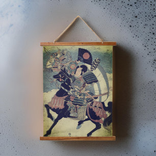 Japanse krijger Taira Art Hangend Wandkleed
