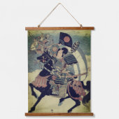 Japanse krijger Taira Art Hangend Wandkleed (Voorkant)