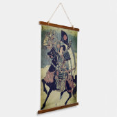Japanse krijger Taira Art Hangend Wandkleed (Gebogen)