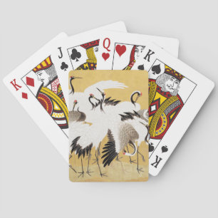 Japanse Kudde Kraanvogels Vintage Vogel Rijk Klass Pokerkaarten