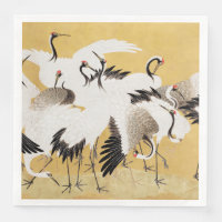 Japanse Kudde Kraanvogels Vintage Vogel Rijk Klass