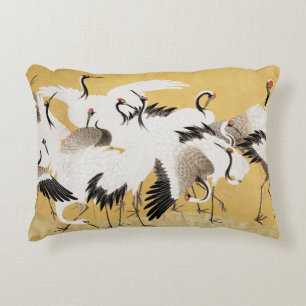 Japanse Kudde Kraanvogels Vintage Vogel Rijke Klas Accent Kussen