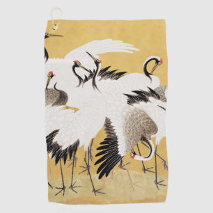 Japanse Kudde Kraanvogels Vintage Vogel Rijke Klas Golfhanddoek