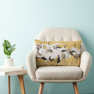 Japanse Kudde Kraanvogels Vintage Vogel Rijke Klas Kussen