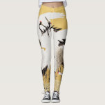 Japanse Kudde Kraanvogels Vintage Vogel Rijke Klas Leggings<br><div class="desc">Deze prachtige vogelafbeelding is gebaseerd op de Japanse kudde kraanvogels (18e eeuw) vintage schilderij van Ishida Yutei. Oorspronkelijke afbeelding in het publieke domein van het Minneapolis Institute of Art.</div>