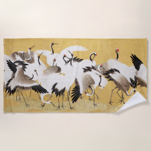 Japanse Kudde Kraanvogels Vintage Vogel Rijke Klas Strandlaken