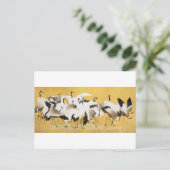 Japanse kudde van kranen - Ishida Yūtei - Briefkaart (Staand voorkant)