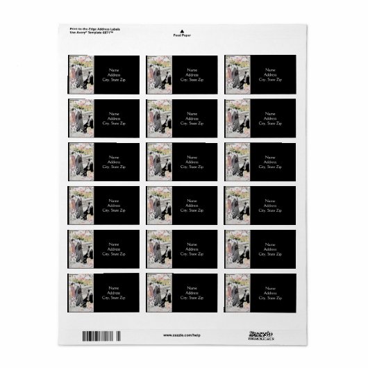 Japanse kunst #1 etiket (Full Sheet)