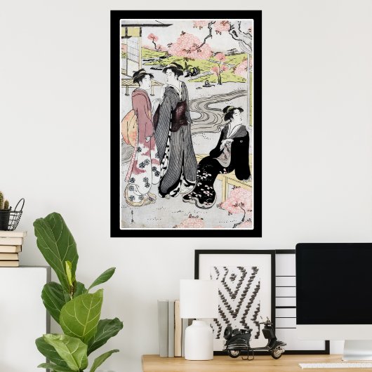 Japanse  kunst #1 poster (Thuiskantoor)