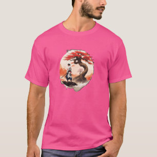 Japanse Kunst. Boom des Levens Vrede Aikido Kunst T-shirt