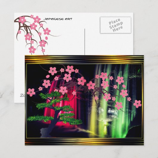 Japanse kunst briefkaart (Voorkant / Achterkant)