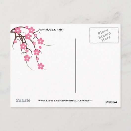 Japanse kunst briefkaart (Achterkant)