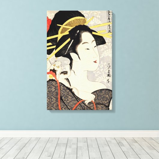 Japanse kunst canvas afdruk (Insitu (Houten vloer))